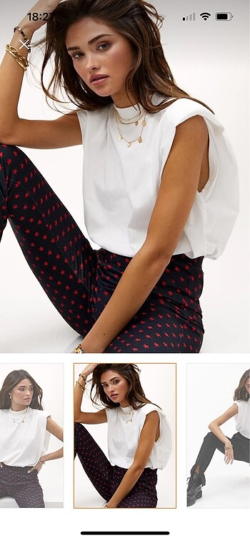 Beyaz Vatgalı Tişört - Görsel 6