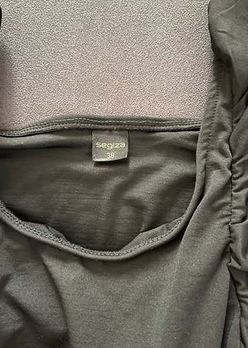 Siyah Volanlı  Kolsuz Mini Kadın Mayo - Görsel 5