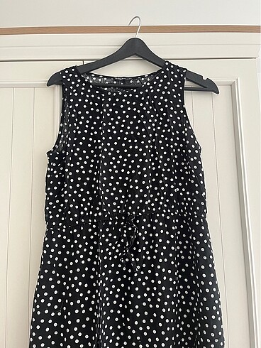 LC Waikiki Lcw 40 beden puanlı siyah hamile elbise