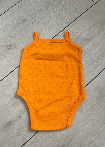 Hello baby 3 ay turuncu ip askılı zıbın, çıtçıtlı - Görsel 4