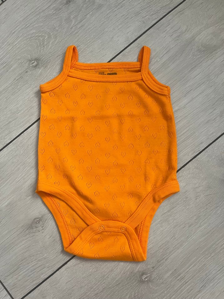 Hello baby 3 ay turuncu ip askılı zıbın, çıtçıtlı - Görsel 2