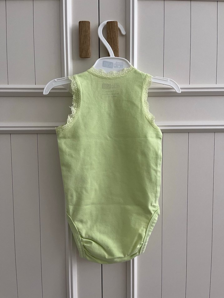 Hello baby 3 ay bebek yeşil kolsuz ve çıtçıtlı zıbın - Görsel 4