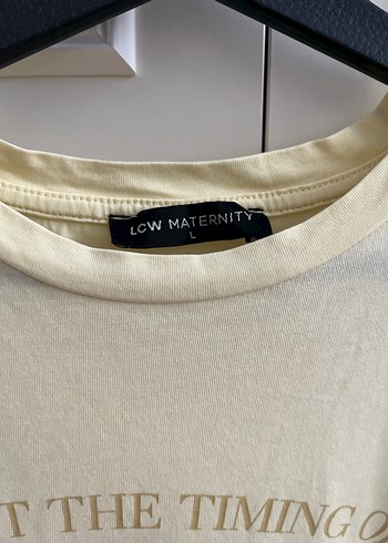 Lc waikiki L beden sarı hamile tişört - Görsel 3