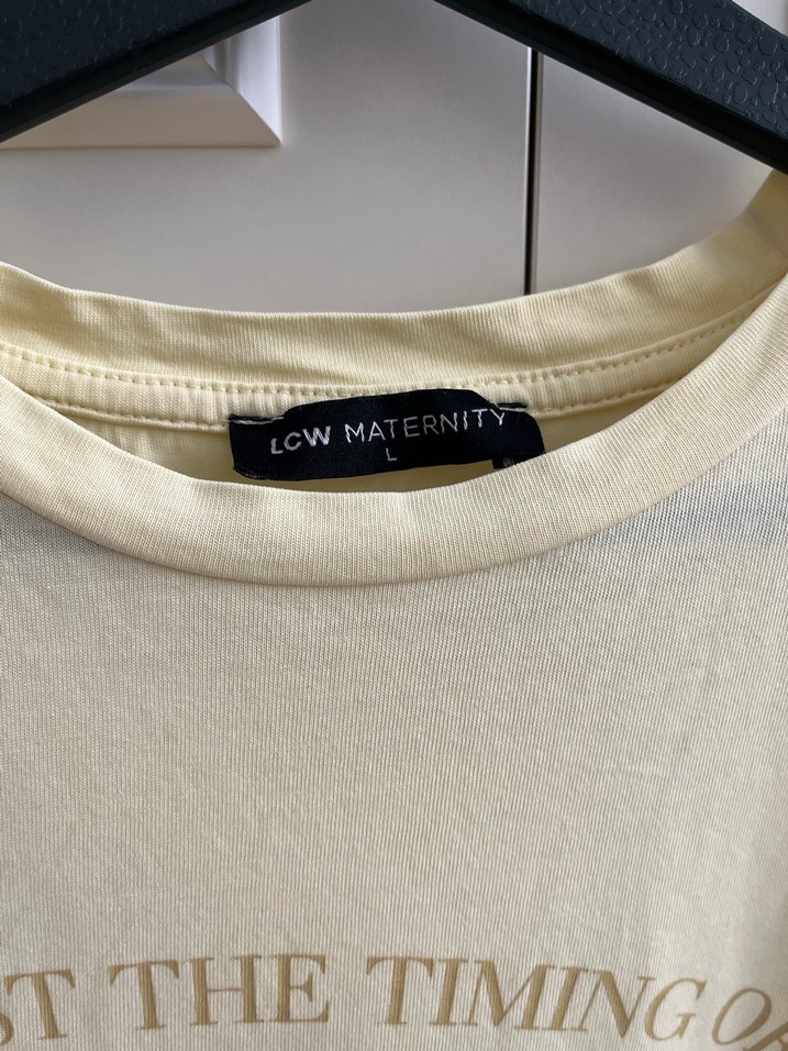 Lc waikiki L beden sarı hamile tişört - Görsel 3