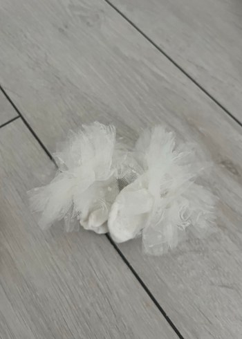 Lcw 0-3 ay kız bebek tüllü çorap(2 çift) pembe ve beyaz - Görsel 4