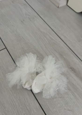 Lcw 0-3 ay kız bebek tüllü çorap(2 çift) pembe ve beyaz - Görsel 3