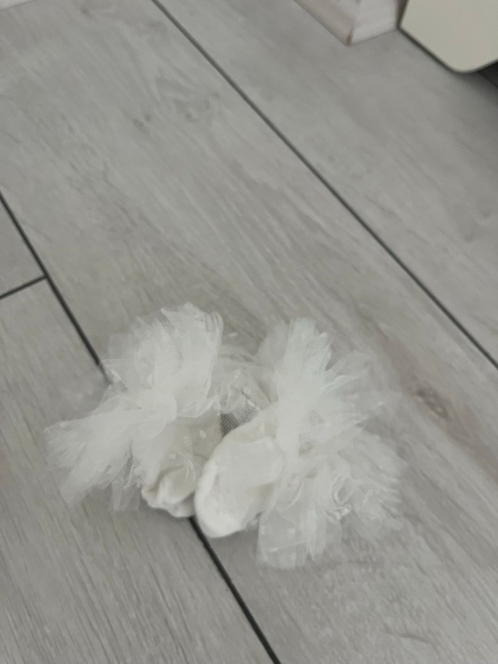 Lcw 0-3 ay kız bebek tüllü çorap(2 çift) pembe ve beyaz - Görsel 3