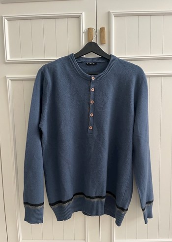 Sisley XL beden mavi erkek kazak - Görsel 3