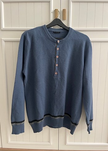 Sisley XL beden mavi erkek kazak - Görsel 2