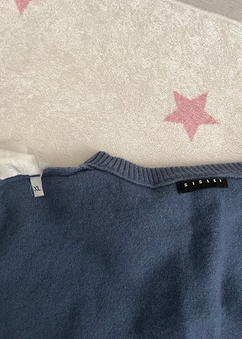 Sisley XL beden mavi erkek kazak - Görsel 6