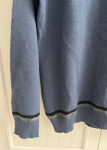 Sisley XL beden mavi erkek kazak - Görsel 4