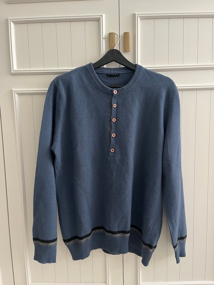 Sisley XL beden mavi erkek kazak - Görsel 3