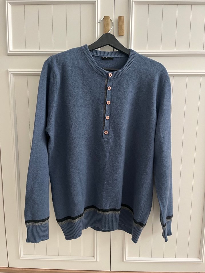 Sisley XL beden mavi erkek kazak - Görsel 2