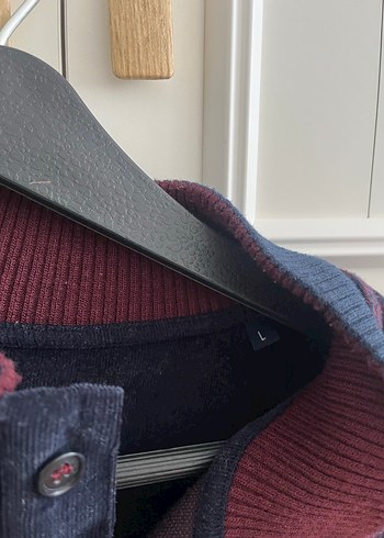 Network L beden bordo erkek triko kazak - Görsel 4