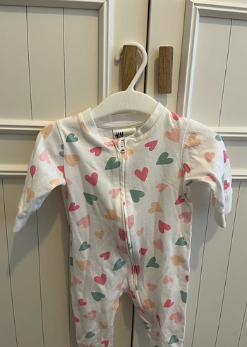 H&m 1-2 ay kız bebek fermuarlı tulum - Görsel 3