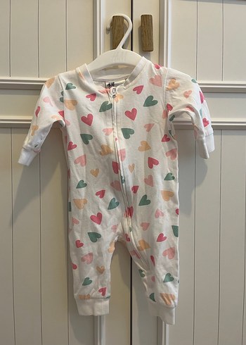 H&m 1-2 ay kız bebek fermuarlı tulum - Görsel 2