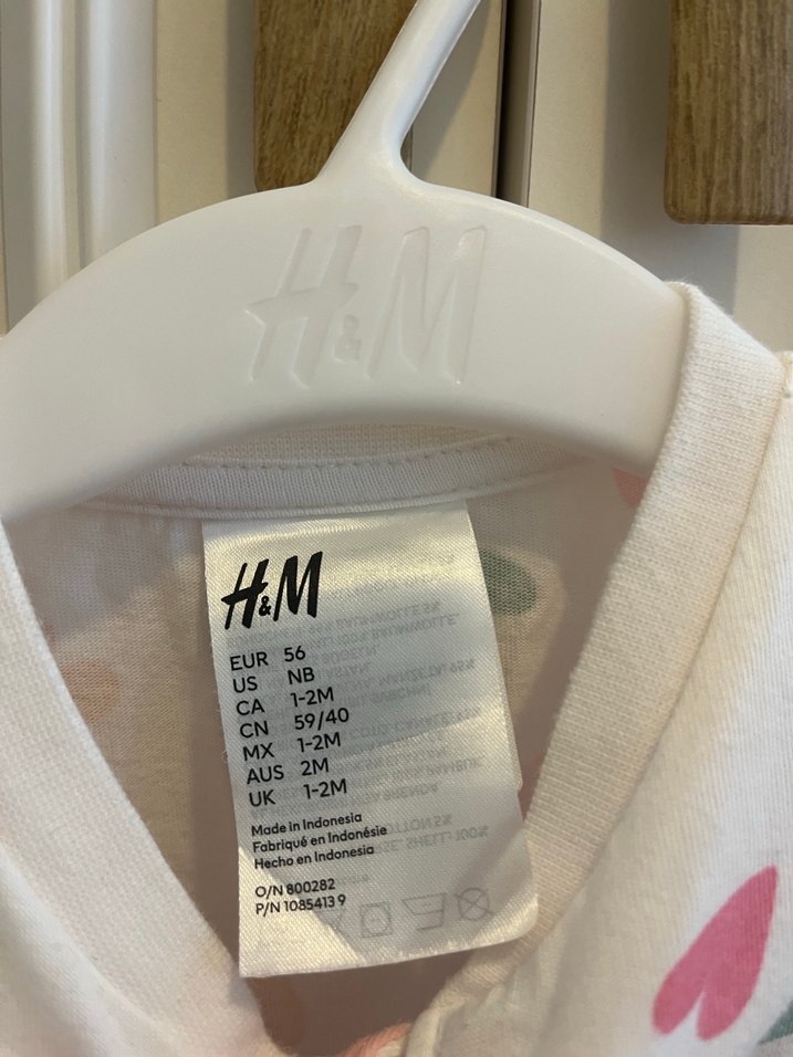 H&m 1-2 ay kız bebek fermuarlı tulum - Görsel 5