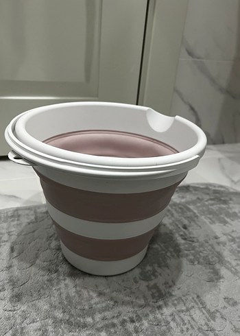 Zuu baby fileli pembe bebek katlanır banyo seti - Görsel 2