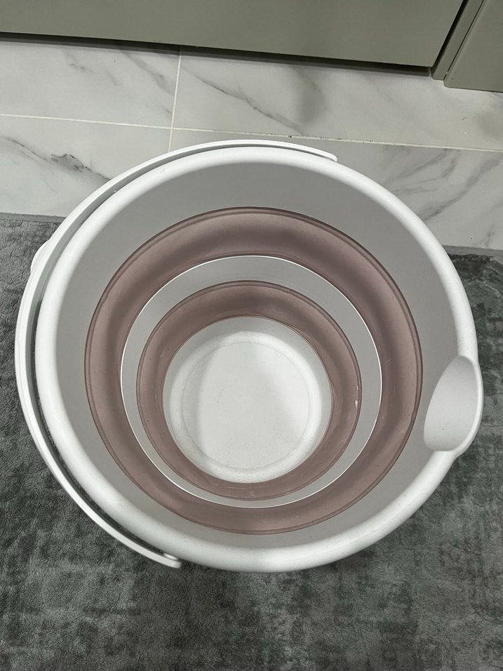 Zuu baby fileli pembe bebek katlanır banyo seti - Görsel 3