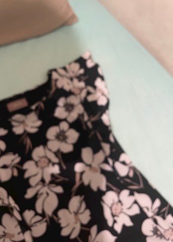 Pembe Çiçekli Elbise - Görsel 7