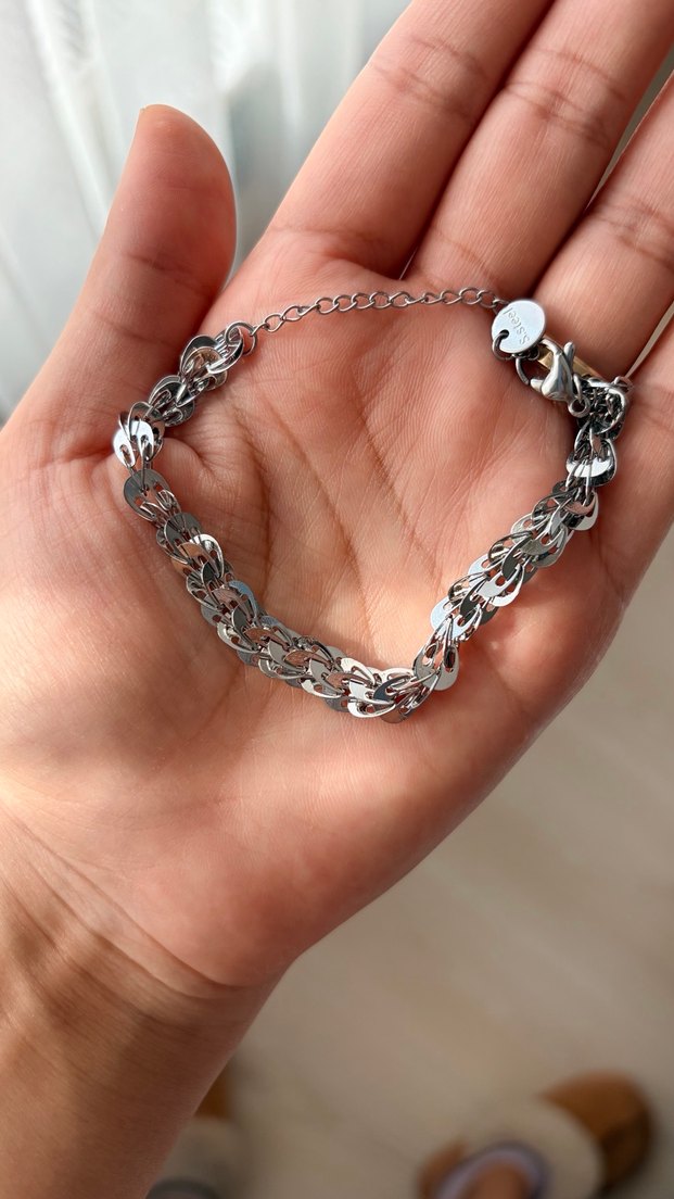 Gri Zincir Detaylı Bohem Bileklik seti - Görsel 4