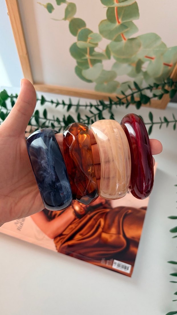 Elastik Bohem Çok Renkli Kadın Bileklik - Görsel 2