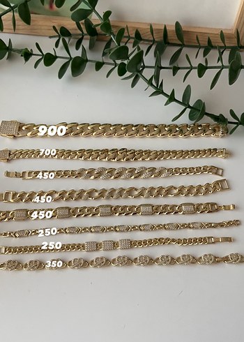 Diğer Zincir Detaylı Altın Rengi Bileklik xuping marka