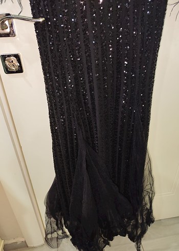 Uzun Kollu Siyah V Yaka püskülü - Görsel 4