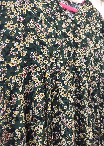 Çiçek Desenli Bohem Uzun Elbise - Görsel 5