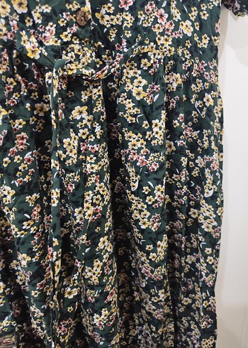 Çiçek Desenli Bohem Uzun Elbise - Görsel 2