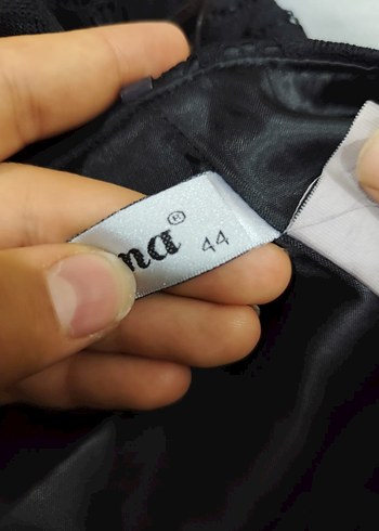 Siyah Straplez Uzun Gotik Abiye Elbise - Görsel 4