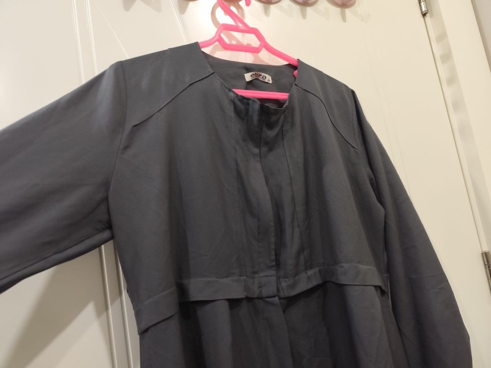 gri gündelik elbise. - Görsel 2