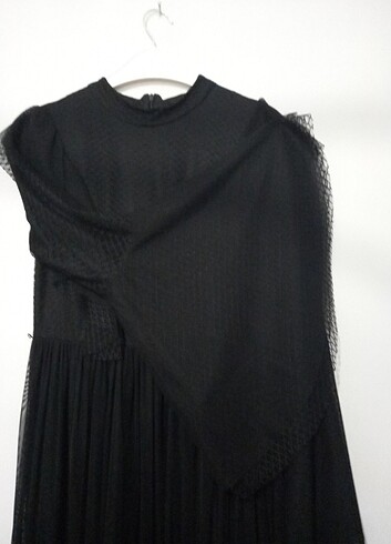 Abiye Siyah Tül Elbise - Görsel 2