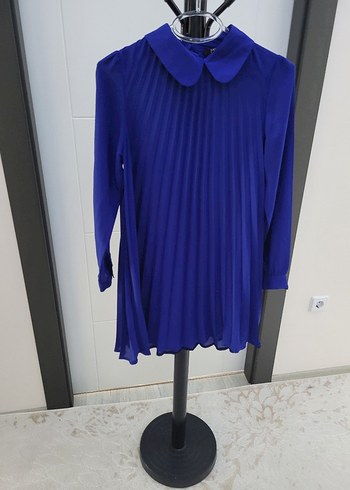 Diğer Diger Mavi Piliseli Midi Tunik