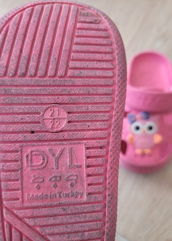 22 Beden Kız Çocuk Pembe Baykuşlu Terlik DYL