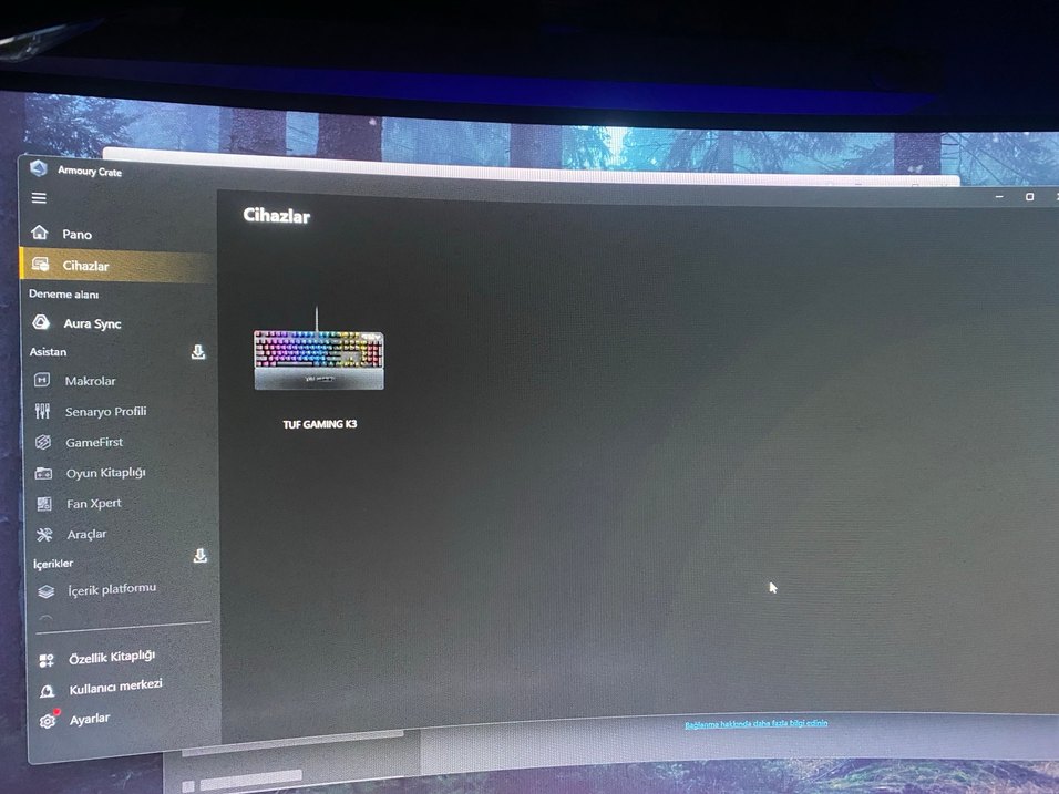 Asus TUF Gaming k3 Red Switch Mekanik Klavye - Görsel 2
