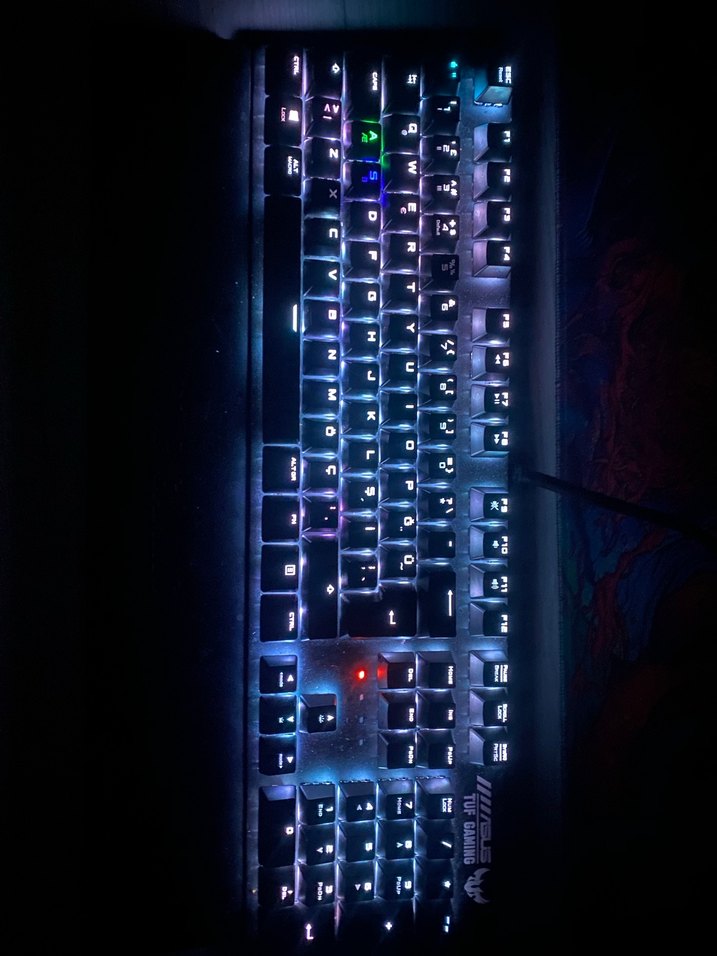 Asus TUF Gaming k3 Red Switch Mekanik Klavye - Görsel 4