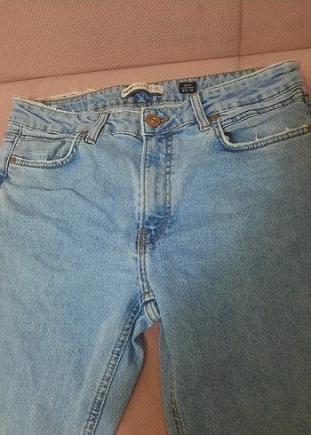 Koton Düğmeli Mavi Erkek Denim Jean