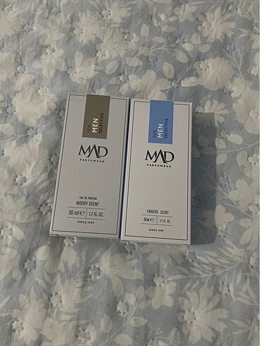 İKİ TANE MAD ERKEK PARFUM 1 defa sıkıldı