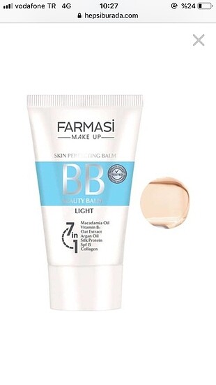 Farmasi bb krem light açık ton