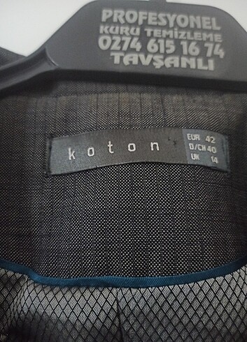 s Beden gri Renk Koton takım elbise 