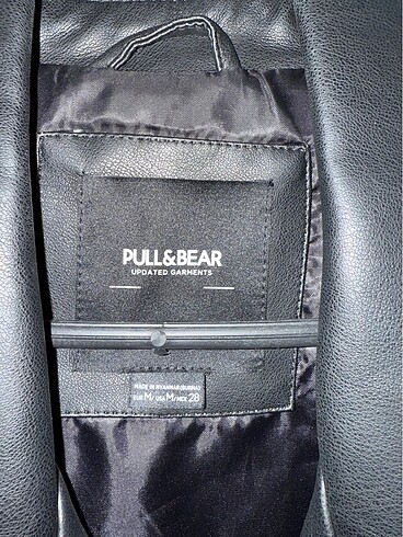 Pull and Bear Pull and bear deri ceket yelek