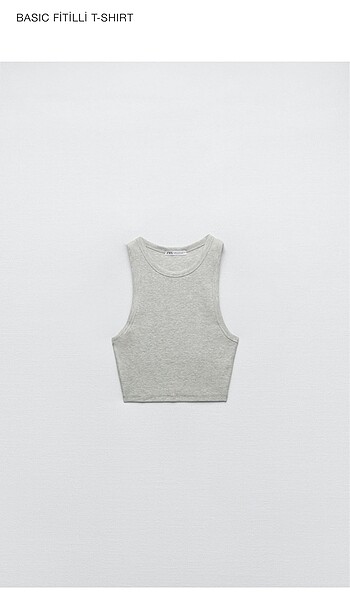 Zara basic crop top