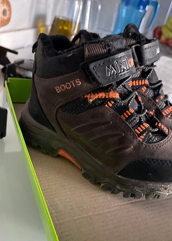 Kahverengi Erkek Çocuk Botları Velcro - Görsel 2