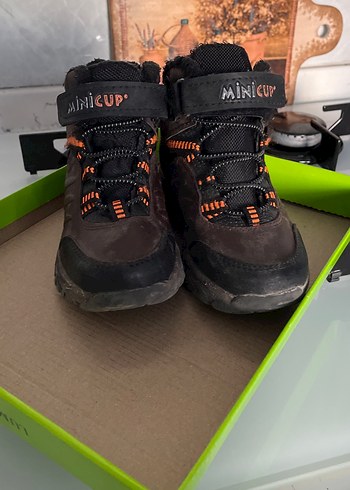 Kahverengi Erkek Çocuk Botları Velcro - Görsel 4