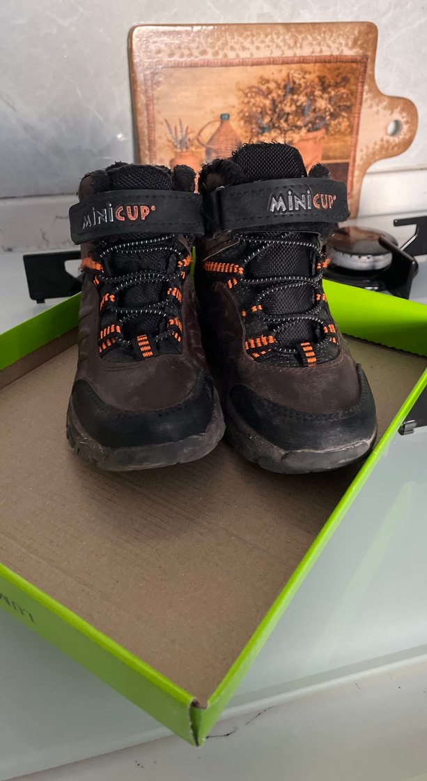 Kahverengi Erkek Çocuk Botları Velcro - Görsel 4