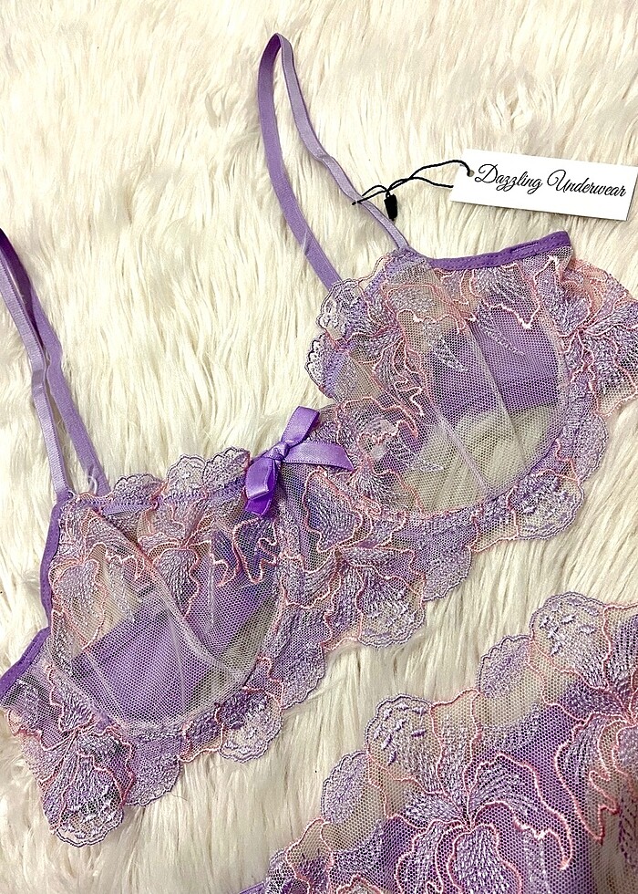 Lila güpürlü brode ???? - Görsel 2