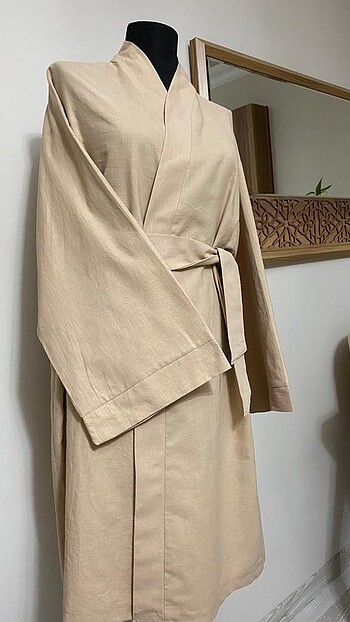 l Beden Keten yeni kullanılmamış kimono