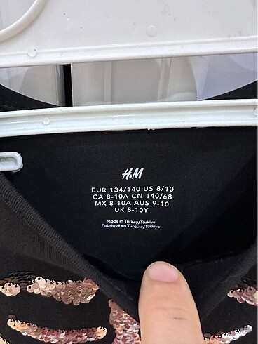 9 Yaş Beden siyah Renk H&M kostüm elbise