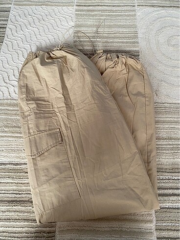 LCW kadın bej renkli kargo pantalon